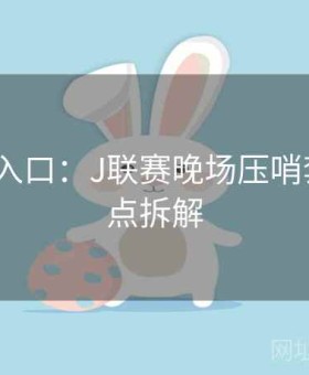 云体育入口：J联赛晚场压哨套利·要点拆解