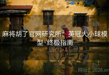 麻将胡了官网研究所：英冠大小球模型·终极指南