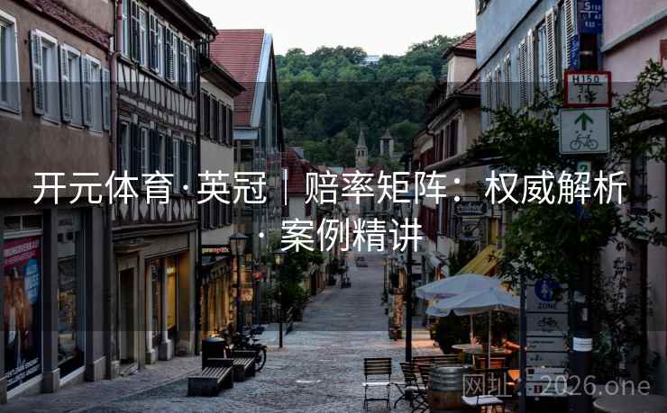 开元体育·英冠｜赔率矩阵：权威解析 · 案例精讲