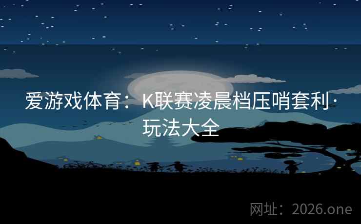 爱游戏体育：K联赛凌晨档压哨套利·玩法大全