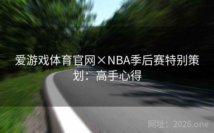 爱游戏体育官网×NBA季后赛特别策划：高手心得